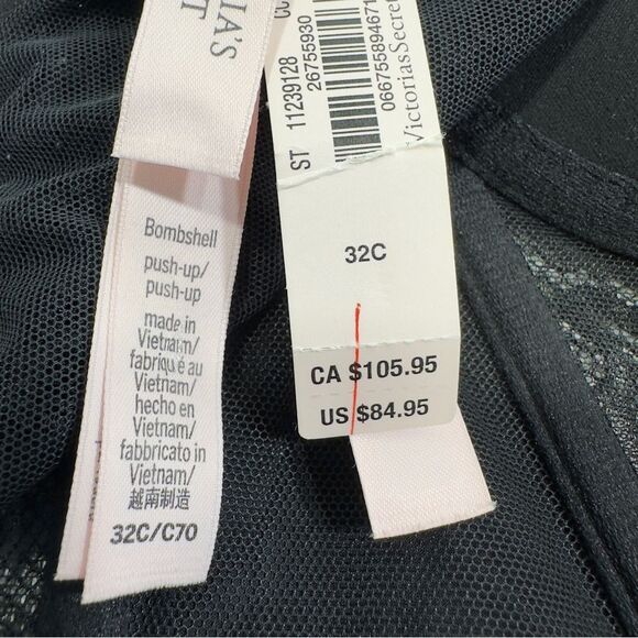 NWT VS‎ BLING BOMBSHELL ADDS 2 CUP SIZES PLUNGE LACE LONGLINE CORSET TOP BRA 32C - Picture 5 of 5